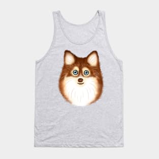 Red Pomsky Tank Top